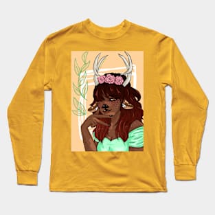 Deer girl Long Sleeve T-Shirt